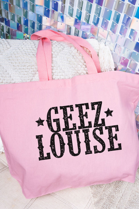 Geez Louise Canvas Jumbo Tote