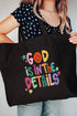 God In The Details Canvas Jumbo Tote