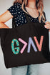 God Is Greater Canvas Jumbo Tote
