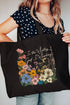 God Is Working Canvas Jumbo Tote