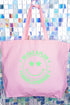 Green Happy He Has A Plan Canvas Jumbo Tote