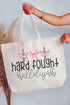Hard Fought Hallelujah Canvas Jumbo Tote