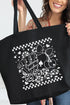Hearts Feeling Lucky Canvas Jumbo Tote