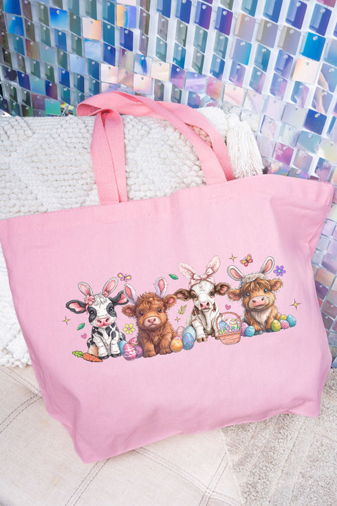 Highland Egg Hunt Canvas Jumbo Tote
