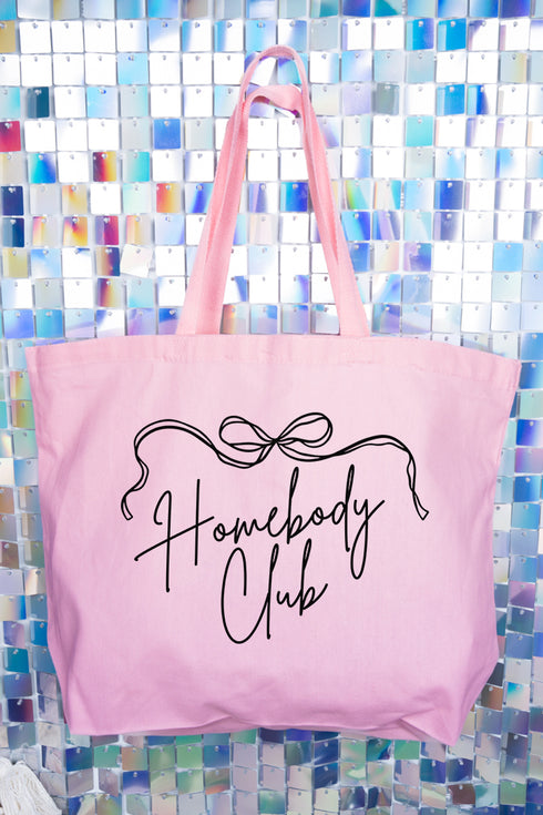 Homebody Club Canvas Jumbo Tote