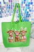 Hoppy Highland Easter Canvas Jumbo Tote