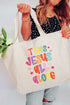 Jesus All Along Canvas Jumbo Tote