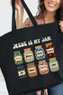Jesus Is My Jam Canvas Jumbo Tote