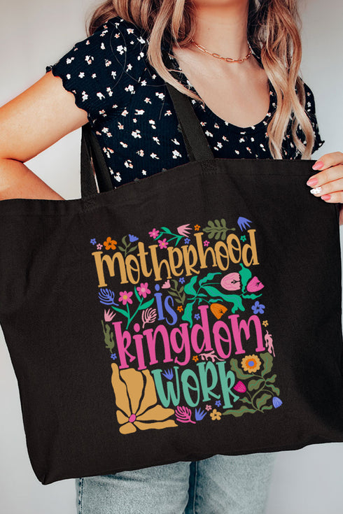 Kingdom Work Canvas Jumbo Tote
