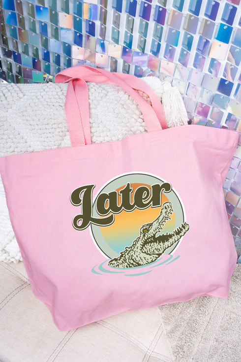 Later Gator Canvas Jumbo Tote