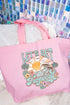 Let's Get Tropical Canvas Jumbo Tote