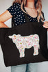 Moolette Meadow Canvas Jumbo Tote
