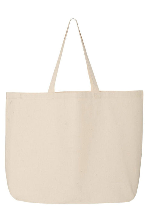 Peachy Seashell Canvas Jumbo Tote