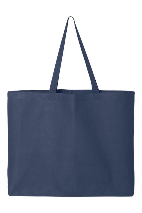 Library Card Canvas Jumbo Tote