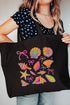 Neon By The Sea Canvas Jumbo Tote