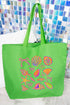 Neon By The Sea Canvas Jumbo Tote