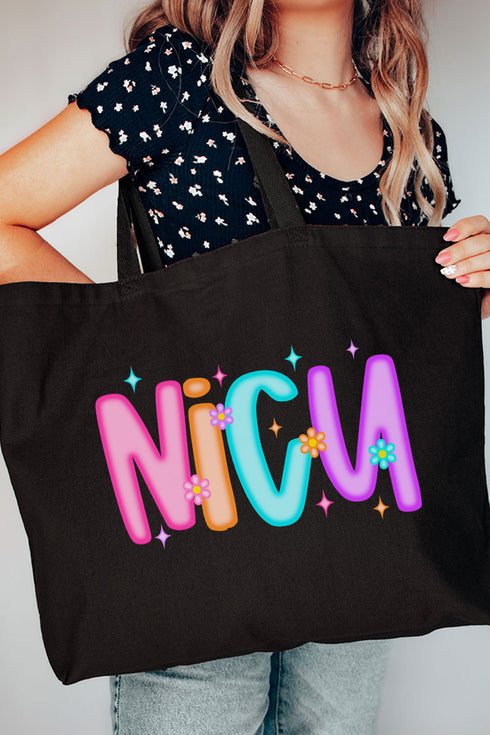 Neon Glow NICU Canvas Jumbo Tote