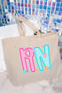 Neon Glow RN Canvas Jumbo Tote