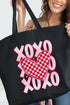 Neon XOXO Canvas Jumbo Tote