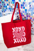 Neon XOXO Canvas Jumbo Tote