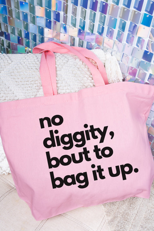 No Diggity Canvas Jumbo Tote