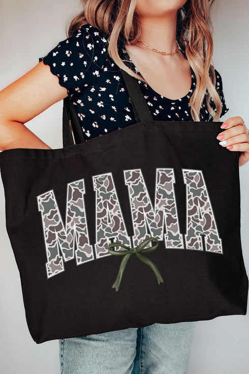 Old Camo Mama Canvas Jumbo Tote