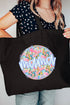 Petals For Mama Canvas Jumbo Tote