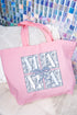 Preppy Blue Mama Canvas Jumbo Tote