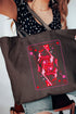 Queen Of Hearts Canvas Jumbo Tote