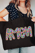 Radiant Amen Floral Canvas Jumbo Tote
