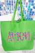 Radiant Amen Floral Canvas Jumbo Tote