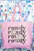 Rowdy Dice Canvas Jumbo Tote