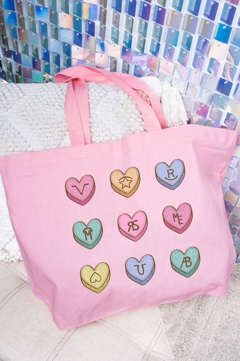 Saddle Up Sweethearts Canvas Jumbo Tote