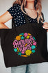 Shells & Summer Vibes Canvas Jumbo Tote