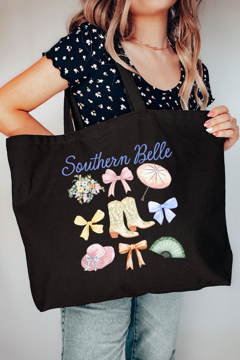 Southern Belle Summer Canvas Jumbo Tote