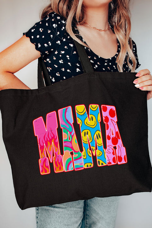 Spicy Smiles Mama Canvas Jumbo Tote