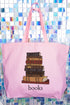 Stacked Books Jumbo Tote
