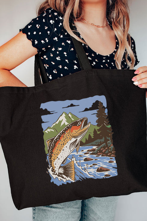 Stay Bassy Canvas Jumbo Tote