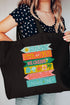 Summer Signs Canvas Jumbo Tote