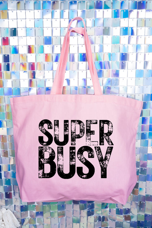 Super Busy Canvas Jumbo Tote