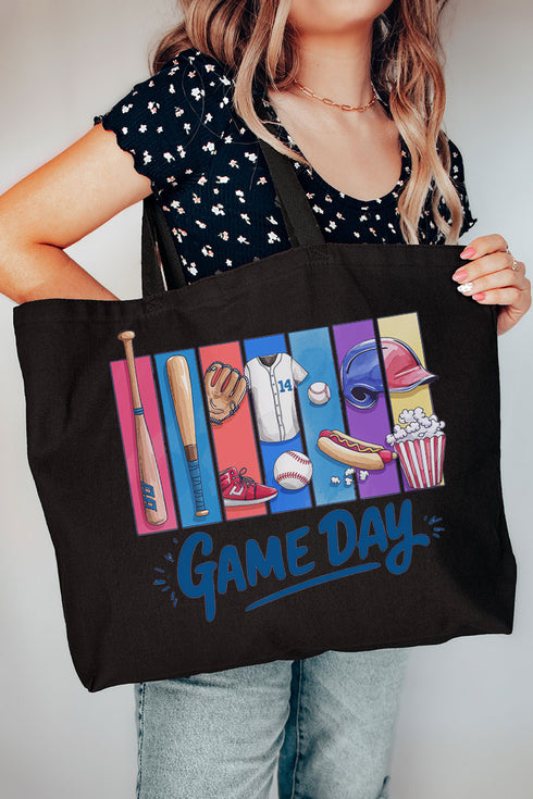 Swing Into Color Canvas Jumbo Tote