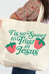 Tis So Sweet Canvas Jumbo Tote