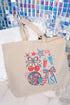 USA Collage Canvas Jumbo Tote