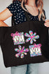 Vibrant Floral Mama Canvas Jumbo Tote