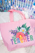 Vibrant Floral Teacher Canvas Jumbo Tote