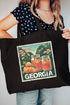 Vintage Georgia Stamp Canvas Jumbo Tote
