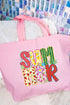 Watermelon Summer Canvas Jumbo Tote
