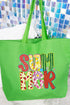 Watermelon Summer Canvas Jumbo Tote