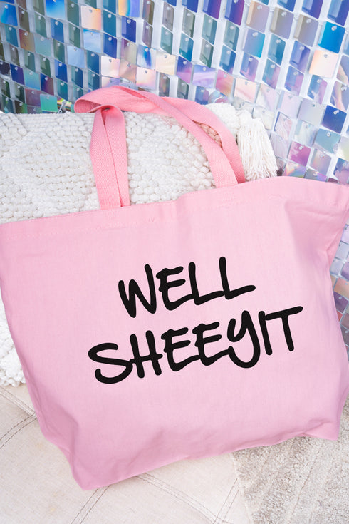 Well Sheeyit Canvas Jumbo Tote