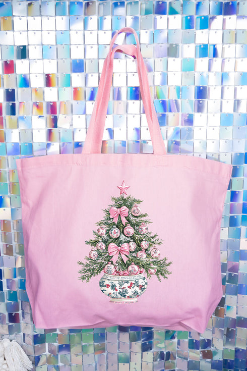 Whimsy Chinoiserie Tree Canvas Jumbo Tote